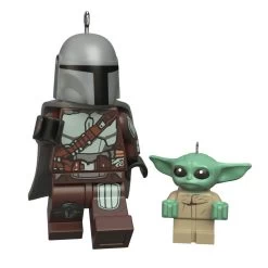 Hallmark The Mandalorian™ And Grogu™ LEGO® Star Wars™ Minifigure Ornaments, Set Of 2