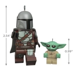 Hallmark The Mandalorian™ And Grogu™ LEGO® Star Wars™ Minifigure Ornaments, Set Of 2 10 Hallmark The Mandalorian™ And Grogu™ LEGO® Star Wars™ Minifigure Ornaments, Set Of 2 -Home Decor Shop Mandalorian Grogu LEGO Minifig Keepsake Ornaments 2499QXI7079 03