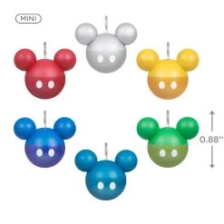 Hallmark Mini Disney Mickey Mouse Ornaments, Set Of 6 11 Hallmark Mini Disney Mickey Mouse Ornaments, Set Of 6 -Home Decor Shop Mickey Ears Balls Keepsake Ornaments 1599QSB6217 03