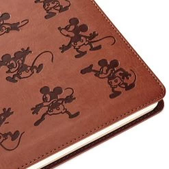 Hallmark Disney Mickey Mouse Brown Faux Leather Journal -Home Decor Shop Mickey Mouse Drawings Brown Faux Leather Notebook 5HWJ6940 05