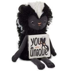 Hallmark MopTops Skunk Stuffed Animal With You Are Unique Board Book