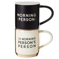 Hallmark Morning Person Stacking Mugs, Set Of 2 -Home Decor Shop Morning Person Stacking Mugs 1SNN1068 03