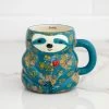 Natural Life Sylvia Sloth Sculpted Folk Mug, 16 Oz. -Home Decor Shop Natural Life Sylvia Sloth Sculpted Folk Mug MUG456 01