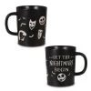 Hallmark Disney Tim Burton's The Nightmare Before Christmas Let The Nightmare Begin Mug, 16.5 Oz. -Home Decor Shop Nightmare Before Christmas Black Quote Mug 1HGN1512 01