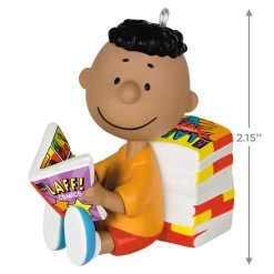 Hallmark The Peanuts® Gang Franklin Ornament -Home Decor Shop Peanuts Franklin Reading Comics Keepsake Ornament 1899QXE3289 03