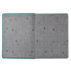 Hallmark Peanuts® Snoopy And Woodstock Faux Leather Notebook -Home Decor Shop Peanuts Snoopy and Woodstock Etched Blue Notebook 1HWJ7053 03