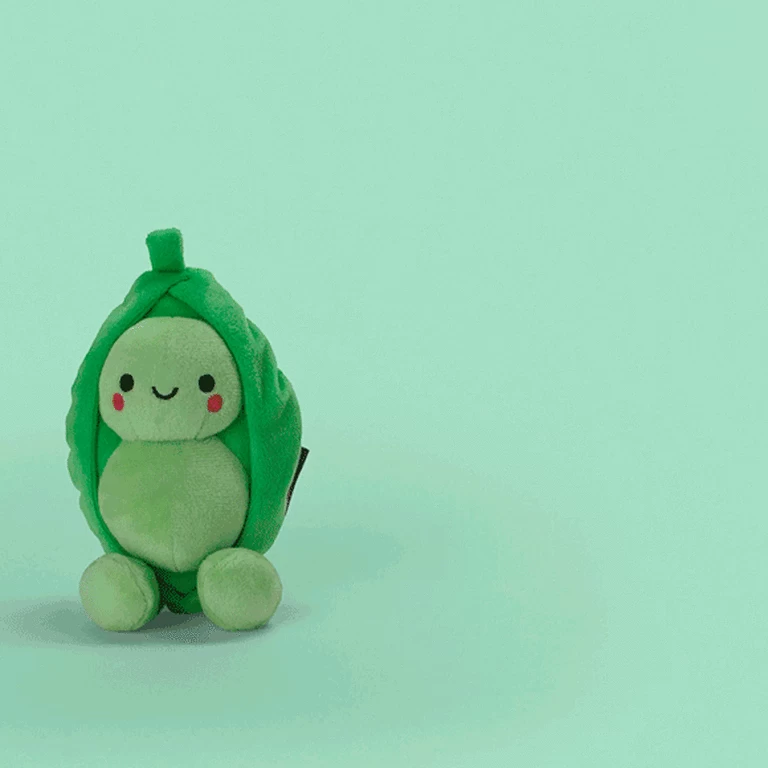 Hallmark Better Together Peas And Carrot Magnetic Plush, 4.5" 4 Hallmark Better Together Peas And Carrot Magnetic Plush, 4.5" - Image 2