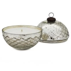 Hallmark Fresh-Cut Pine Mercury Glass Ball Ornament Candle -Home Decor Shop PineScented Mercury Glass Ball Ornament Candle 1XKT5055 02