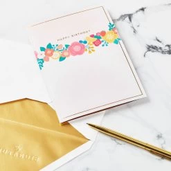 Hallmark Every Good Thing Floral Cake 3D Pop-Up Birthday Card -Home Decor Shop Pink Cake and Flowers 3D PopUp Birthday Card for Her 1299LAD2886 05