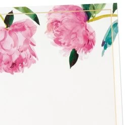Home Decor Shop -Home Decor Shop Pink Peonies Stationery Set 1499STN1137 02
