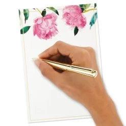 Hallmark Pink Peonies Stationery Set, Box Of 20 -Home Decor Shop Pink Peonies Stationery Set 1499STN1137 04