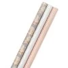 Hallmark Pink And Gray 3-Pack Wrapping Paper, 85 Sq. Ft. Total -Home Decor Shop Pink and Gray 2 Standard 1 Foil 3Pack Gift Wrap 5EWR6421 01