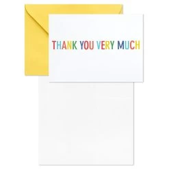 Hallmark Primary Colors Assorted Blank Thank-You Notes, Pack Of 48 -Home Decor Shop Primary Colors Blank ThankYou Notes Assortment Pack 5STZ1057 03