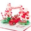 Hallmark Special Delivery 3D Pop-Up Valentine's Day Card -Home Decor Shop Red Truck With Flowers 3D PopUp Valentines Day Card 1299IAV6066 01
