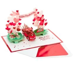 Hallmark Special Delivery 3D Pop-Up Valentine's Day Card -Home Decor Shop Red Truck With Flowers 3D PopUp Valentines Day Card 1299IAV6066 03