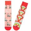 Hallmark Let's Roll Roller Skates Funny Crew Socks -Home Decor Shop Roller Skates Novelty Crew Socks 1SOX2075 01