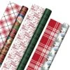 Hallmark Christmas Classics 3-Pack Reversible Wrapping Paper Assortment, 120 Sq. Ft.