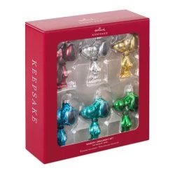 Hallmark The Peanuts® Gang Snoopy Glass Ornaments, Set Of 6 -Home Decor Shop Set of 6 Colored Glass Snoopy Keepsake Ornaments 2499QSB6329 04