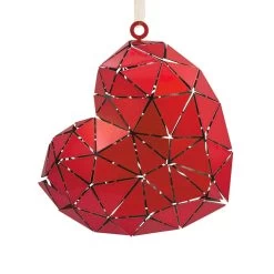 Signature Heart Metal Hallmark Ornament 9 Signature Heart Metal Hallmark Ornament -Home Decor Shop Signature Heart Metal Christmas Ornament 1HDL2172 06