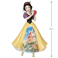 Hallmark Disney Princess Celebration Snow White Porcelain Ornament 10 Hallmark Disney Princess Celebration Snow White Porcelain Ornament -Home Decor Shop Snow White With Castle Dress Keepsake Ornament 2999QXR8189 03