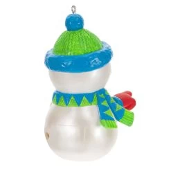 Hallmark Pull My Finger Snowman Ornament With Sound -Home Decor Shop Snowman With BlueGreen HatScarf Keepsake Ornament 2199QGO2829 06
