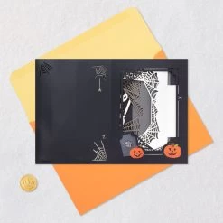 Hallmark Boo To You Musical 3D Pop-Up Halloween Card With Light -Home Decor Shop Spooky Graveyard 3D PopUp Music Light Halloween Card 1099HJD5002 06