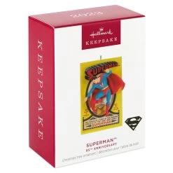 Hallmark DC™ 85th Anniversary Superman™ Ornament -Home Decor Shop Superman Comic Book Keepsake Ornament 1999QXI6109 04