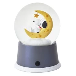 Hallmark Peanuts® Snoopy Sweet Dreams Snow Globe With Light -Home Decor Shop Sweet Dreams Snoopy on Yellow Moon Water Globe 1BBY4760 03