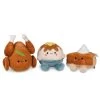 Hallmark Better Together Holiday Feast Magnetic Plush, Set Of 3 -Home Decor Shop Turkey Pumpkin Pie and Potatoes Stuffed Animals 1FAL1900 01