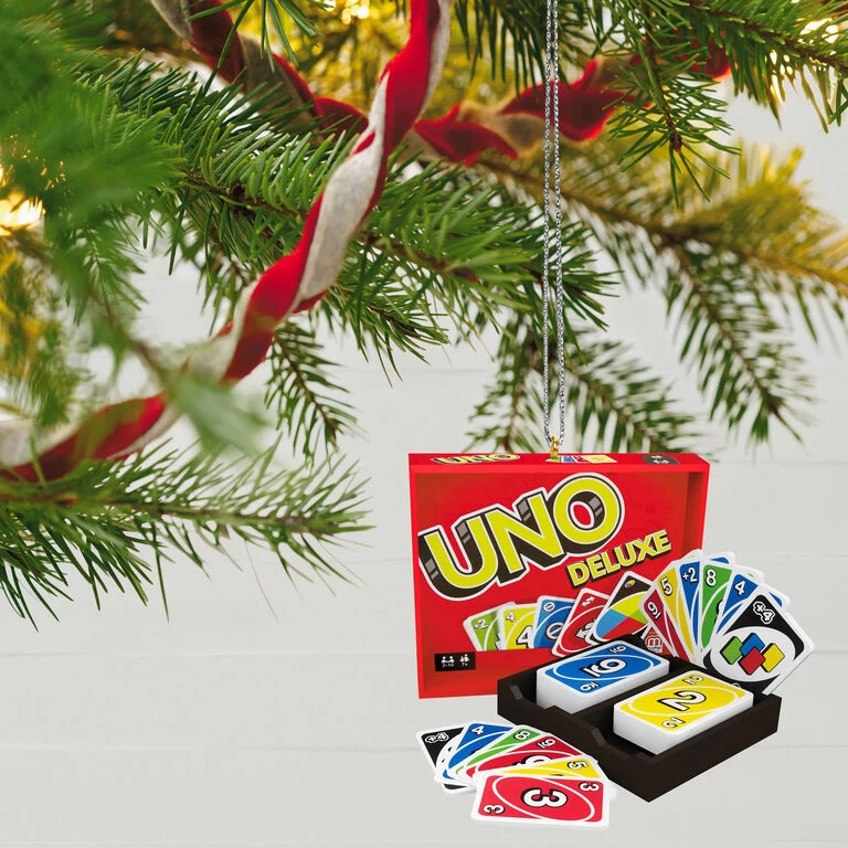 Hallmark Mattel UNO™ Family Game Night® Ornament 4 Hallmark Mattel UNO™ Family Game Night® Ornament - Image 2