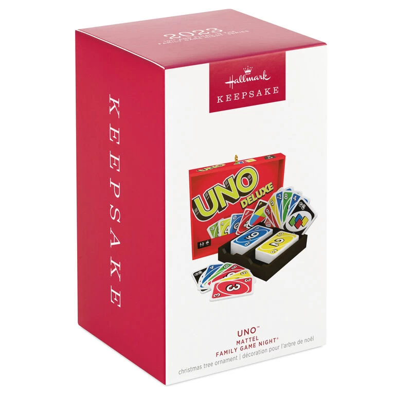 Hallmark Mattel UNO™ Family Game Night® Ornament 6 Hallmark Mattel UNO™ Family Game Night® Ornament - Image 4