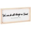 Hallmark We Can Do All Things In Christ Wooden Quote Sign, 15x7 -Home Decor Shop We Can Do All Things in Christ Wooden Quote Sign 1SNN1054 01