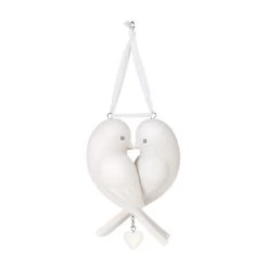 Hallmark Our Anniversary 2023 Porcelain Ornament -Home Decor Shop White Love Birds Anniversary Keepsake Ornament 1999QHX3069 06
