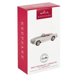 Hallmark 1953 Chevrolet® Corvette® 70th Anniversary 2023 Metal Ornament 11 Hallmark 1953 Chevrolet® Corvette® 70th Anniversary 2023 Metal Ornament -Home Decor Shop White and Red Corvette Car Keepsake Ornament 2199QXE3247 04